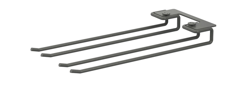Support pour verres, String Furniture, coloris gris foncé, 30 cm, packshot sur fond blanc