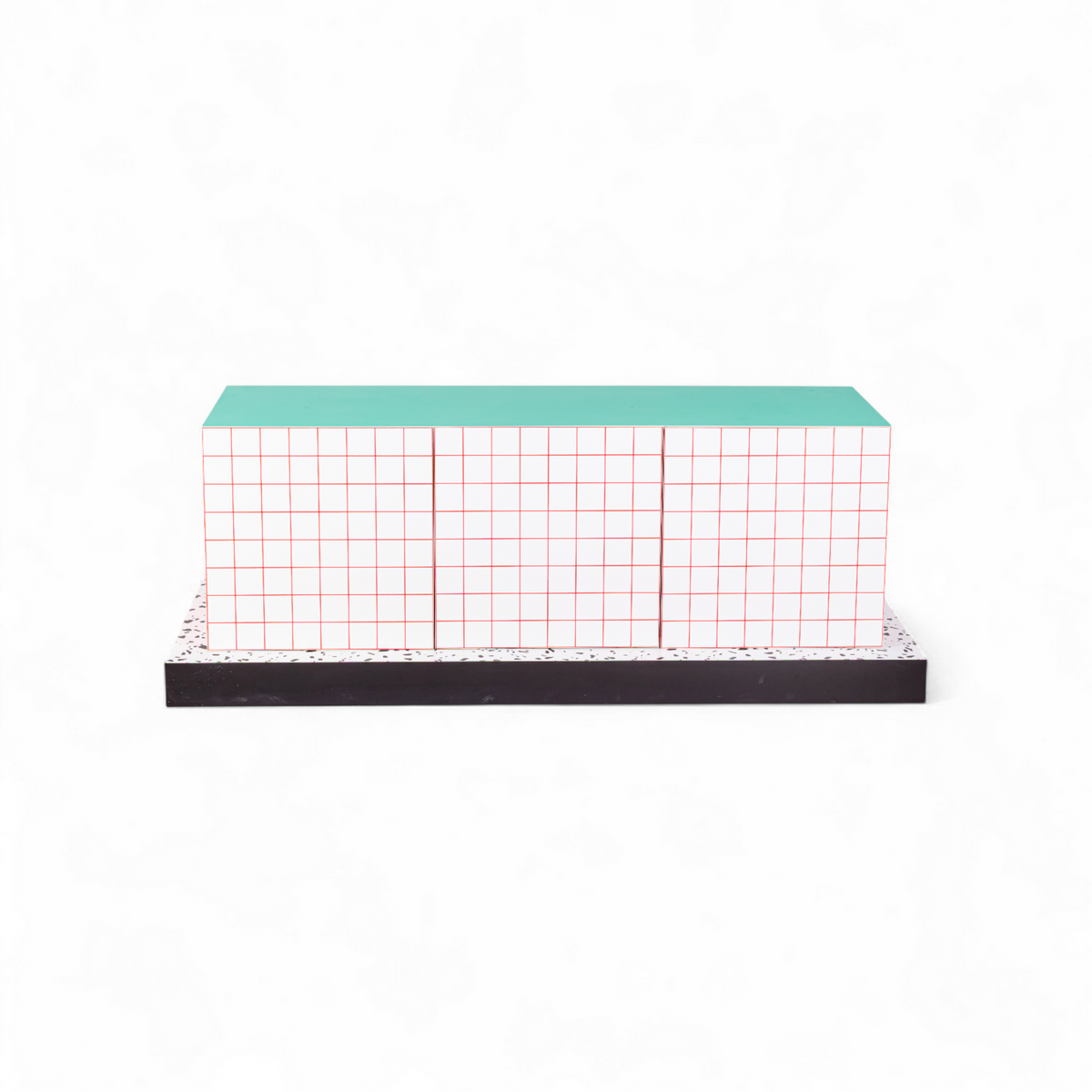 Buffet Super Cabinet Red Grid de Hello Again - Seletti-vue 3-The Woods Gallery