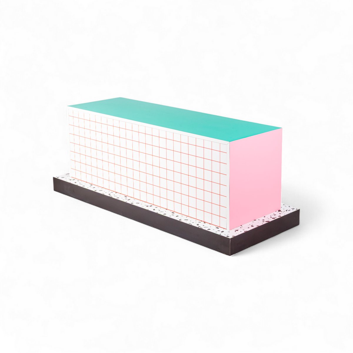 Buffet Super Cabinet Red Grid de Hello Again - Seletti-vue 5-The Woods Gallery