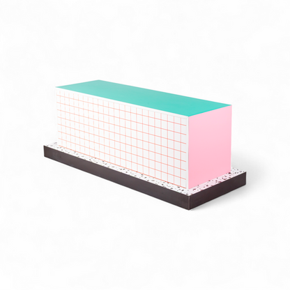 Buffet Super Cabinet Red Grid de Hello Again - Seletti-vue 5-The Woods Gallery
