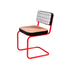 Chaise Super Chair de Hello Again - Seletti-Grille bleue, vue de trois quarts-The Woods Gallery