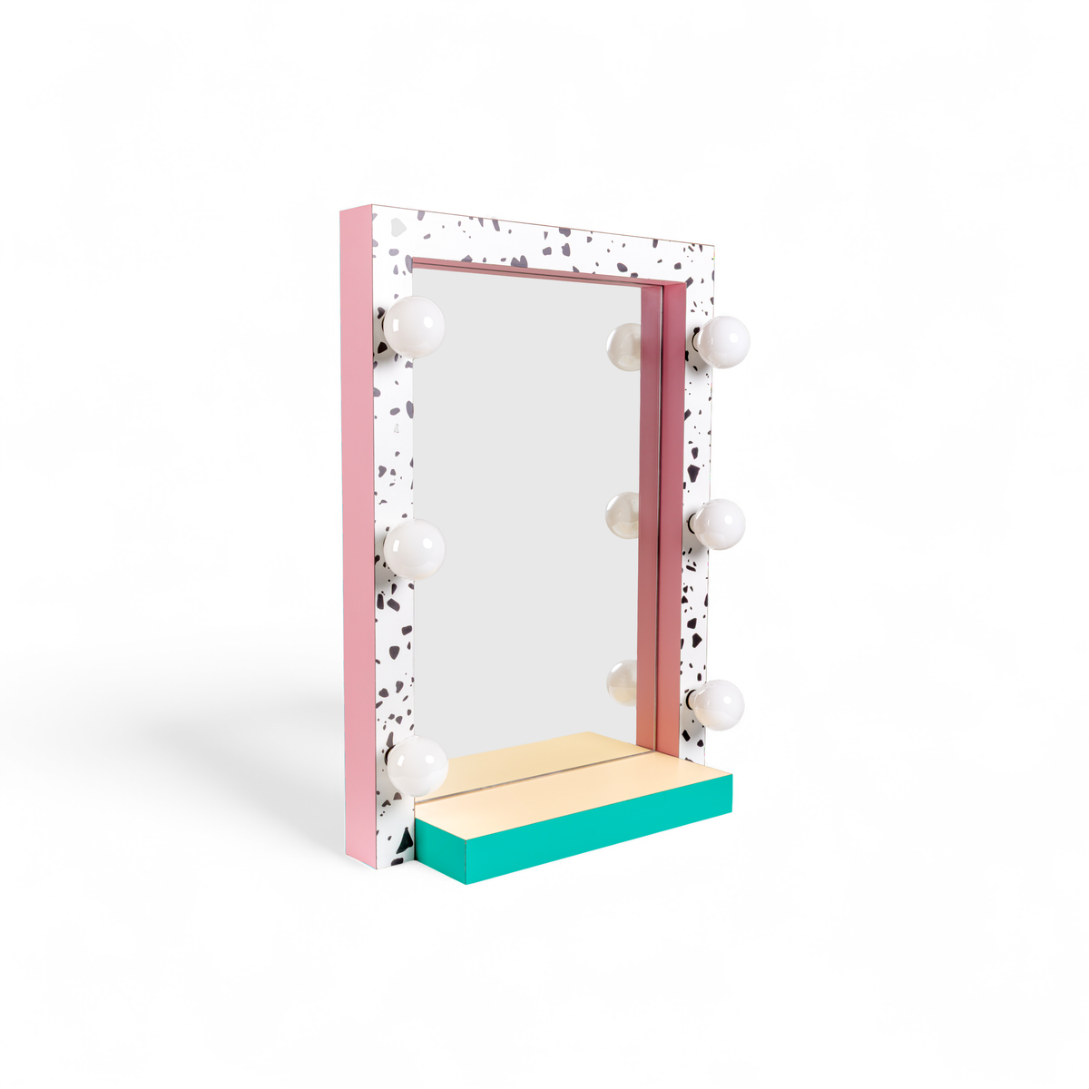 Miroir lumineux Super Mirror Terrazzo de Hello Again - Seletti-vue 3-The Woods Gallery