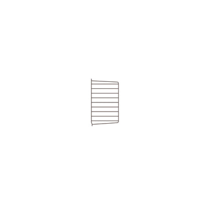 Montant mural en métal, String Furniture, coloris brun foncé, 50x30cm, A l&