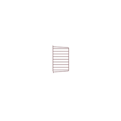 Montant mural en métal, String Furniture, coloris rouge foncé, 50x30cm, A l&