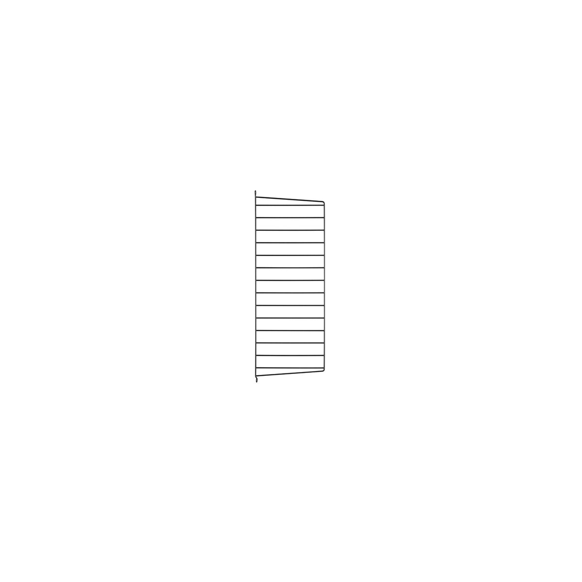 Montant mural en métal, String Furniture, coloris gris foncé, 75x30cm, A l&
