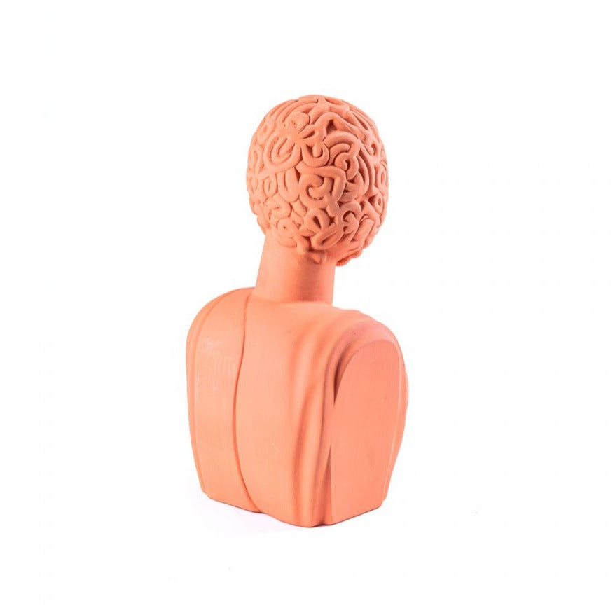 Sculpture Bust Man en terre cuite Magna Graecia de Antonio Aricò - Seletti-The Woods Gallery