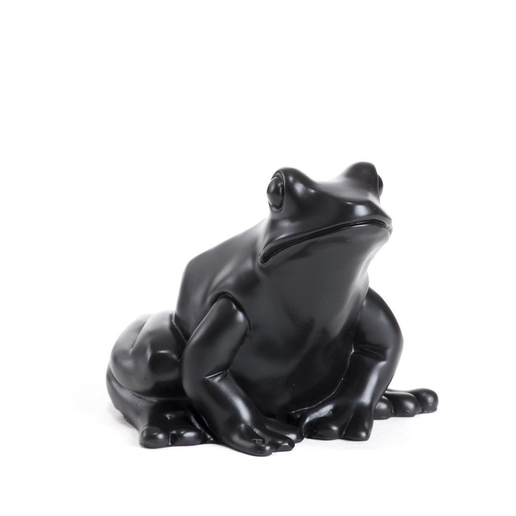 Sculpture Frog King de Ottmar Hörl - Grenouille-Noir-Unsigned-The Woods Gallery