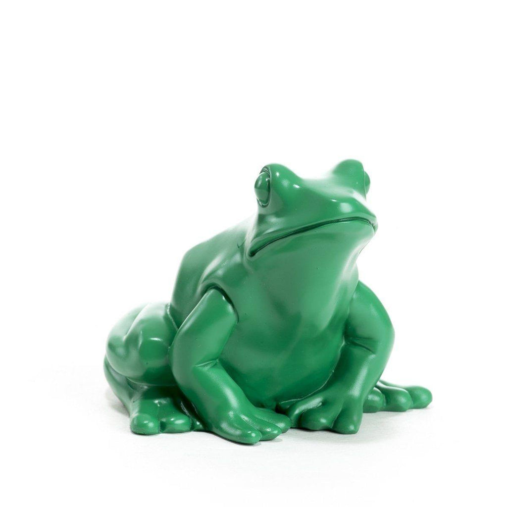 Sculpture Frog King de Ottmar Hörl - Grenouille-Vert-Unsigned-The Woods Gallery