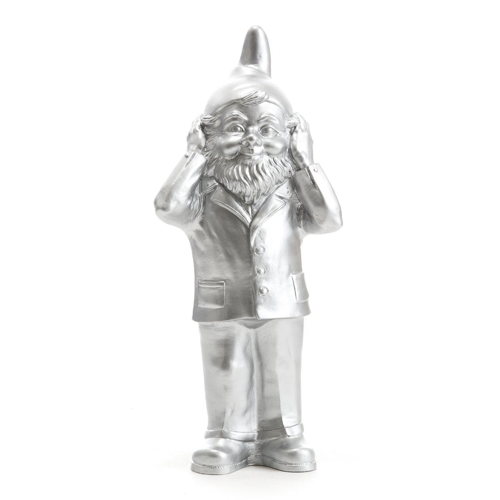 Sculpture Hear Nothing de Ottmar Hörl - Nain de jardin - Hear Nothing-jaune-Non signé-The Woods Gallery