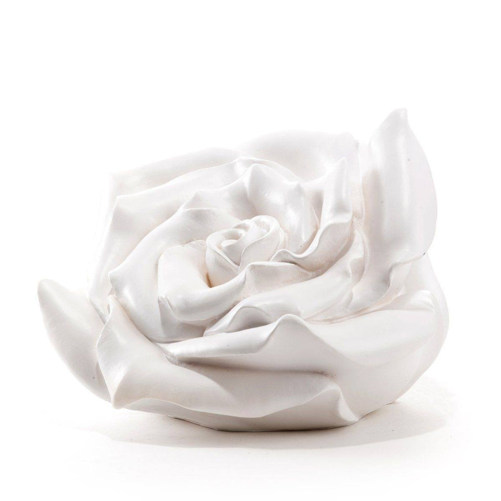 Sculpture Rose de Ottmar Hörl-Blanc-Unsigned-The Woods Gallery