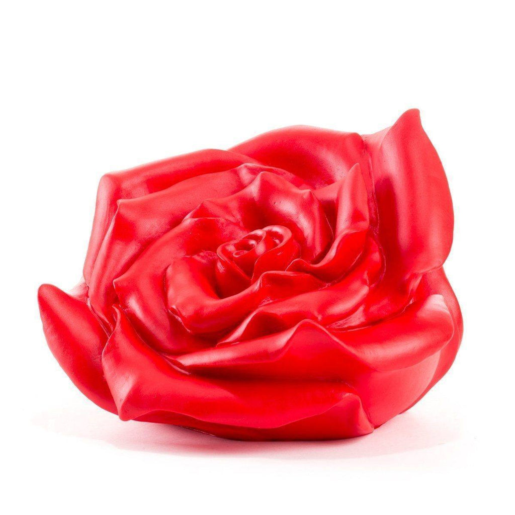 Sculpture Rose de Ottmar Hörl-Rouge-Unsigned-The Woods Gallery