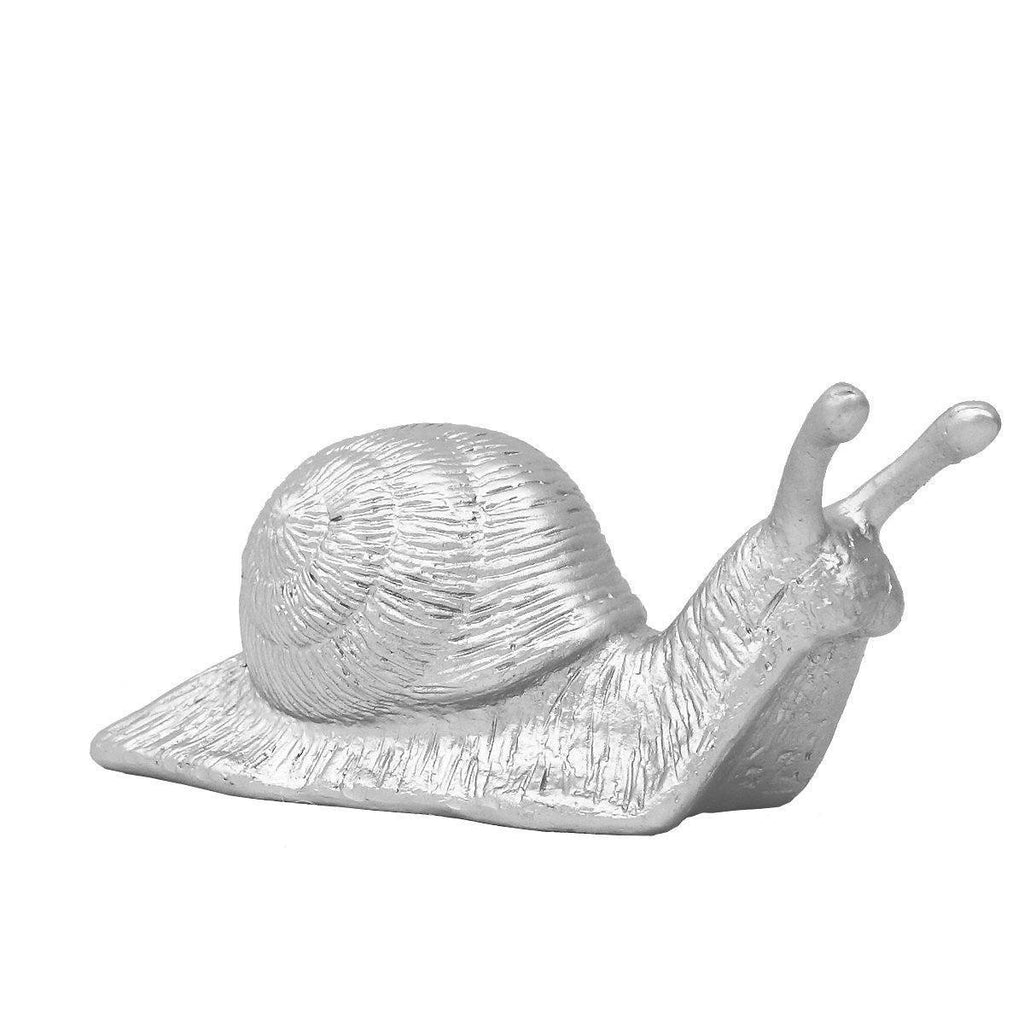 Sculpture Snail de Ottmar Hörl - Escargot-Argent-Unsigned-The Woods Gallery