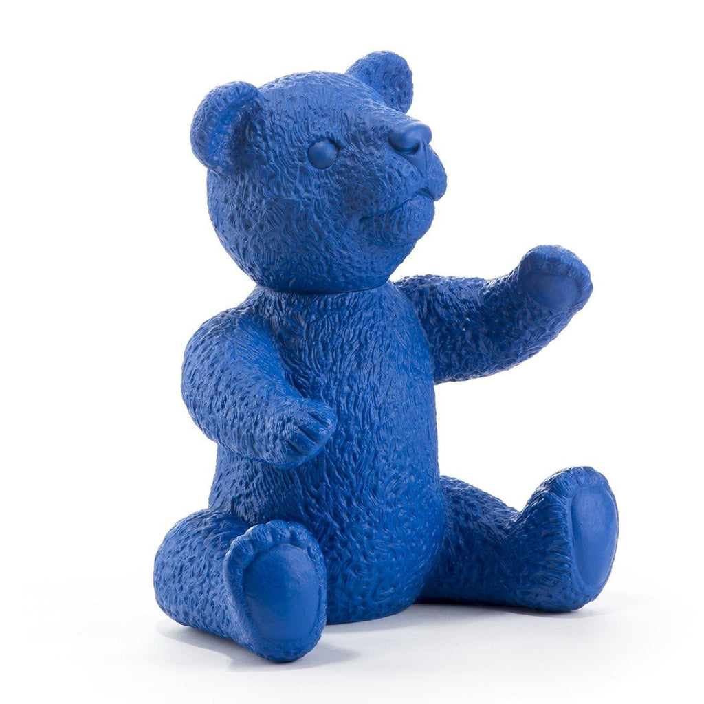 Sculpture Teddy Bear de Ottmar Hörl - Ours en peluche-Bleu-Unsigned-The Woods Gallery