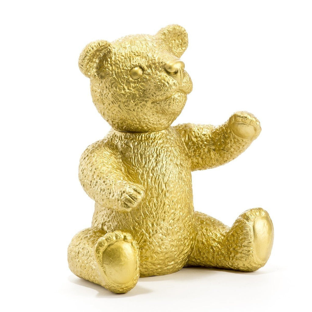 Sculpture Teddy Bear de Ottmar Hörl - Ours en peluche-Or-Unsigned-The Woods Gallery