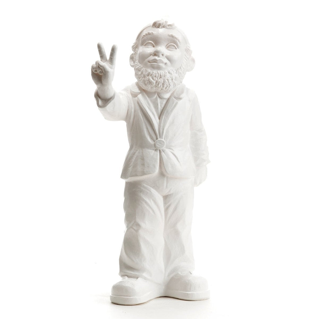 Sculpture Victory de Ottmar Hörl - Nain de jardin - Victoire-argent-Sans Signature-The Woods Gallery