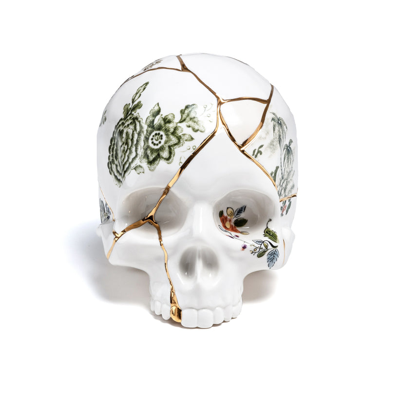 Sculture crâne Skull Kintsugi - Seletti-The Woods Gallery