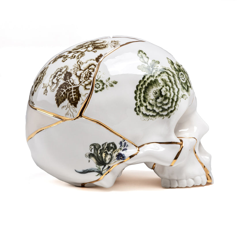Sculture crâne Skull Kintsugi - Seletti-The Woods Gallery