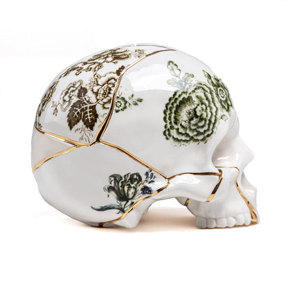 Sculture crâne Skull Kintsugi - Seletti-The Woods Gallery