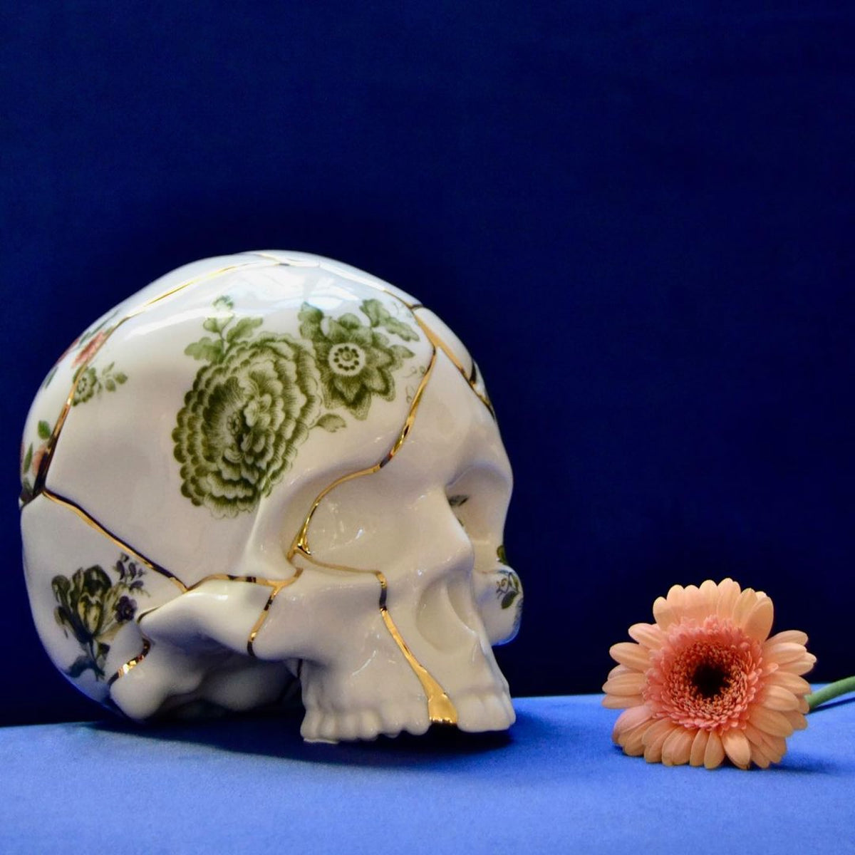 Sculture crâne Skull Kintsugi - Seletti-The Woods Gallery