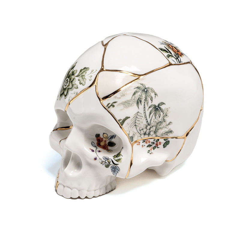 Sculture crâne Skull Kintsugi - Seletti-The Woods Gallery