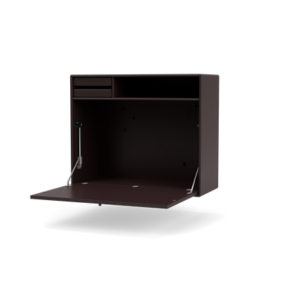 Secrétaire Modulable Studio par Peter J. Lassen, laque 160 Balsamic, suspendu au mur, packshot Montana