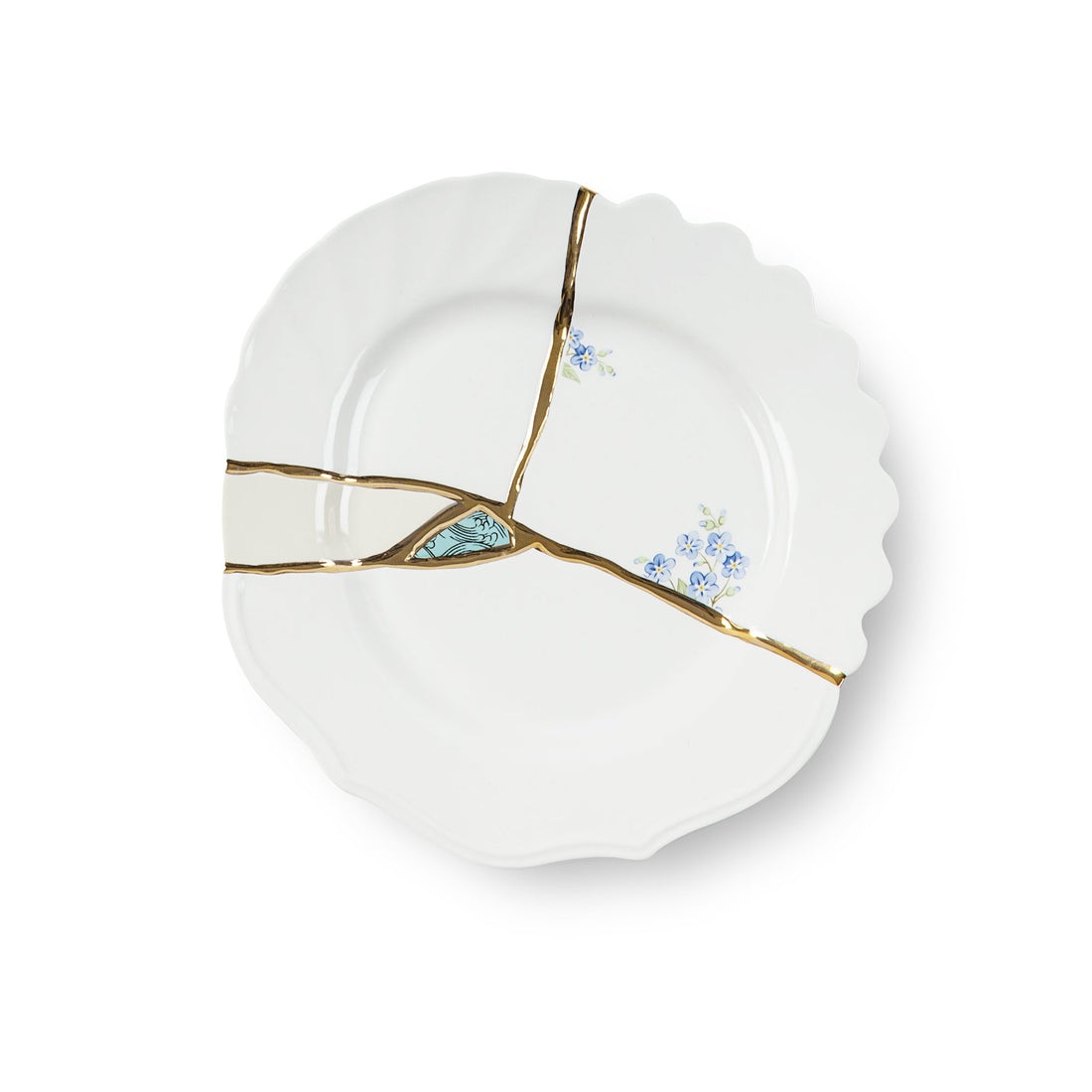 Assiette à dessert Kintsugi n°3 de Marcantonio - Seletti-vue 1-The Woods Gallery