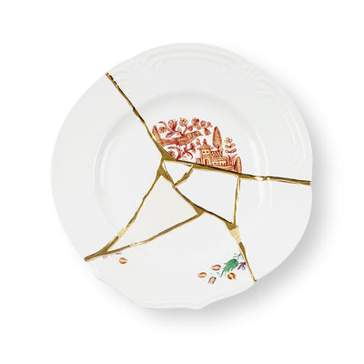 Assiette plate Kintsugi n°1 de Marcantonio - Seletti-vue 1-The Woods Gallery