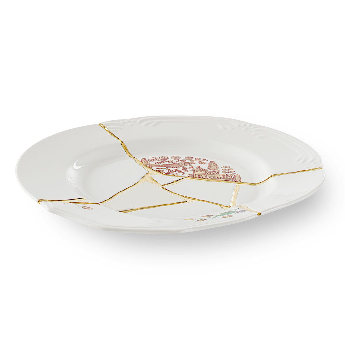 Assiette plate Kintsugi n°1 de Marcantonio - Seletti-vue 3-The Woods Gallery