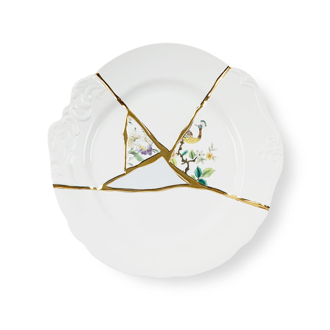 Assiette plate Kintsugi n°2 de Marcantonio - Seletti-vue 1-The Woods Gallery