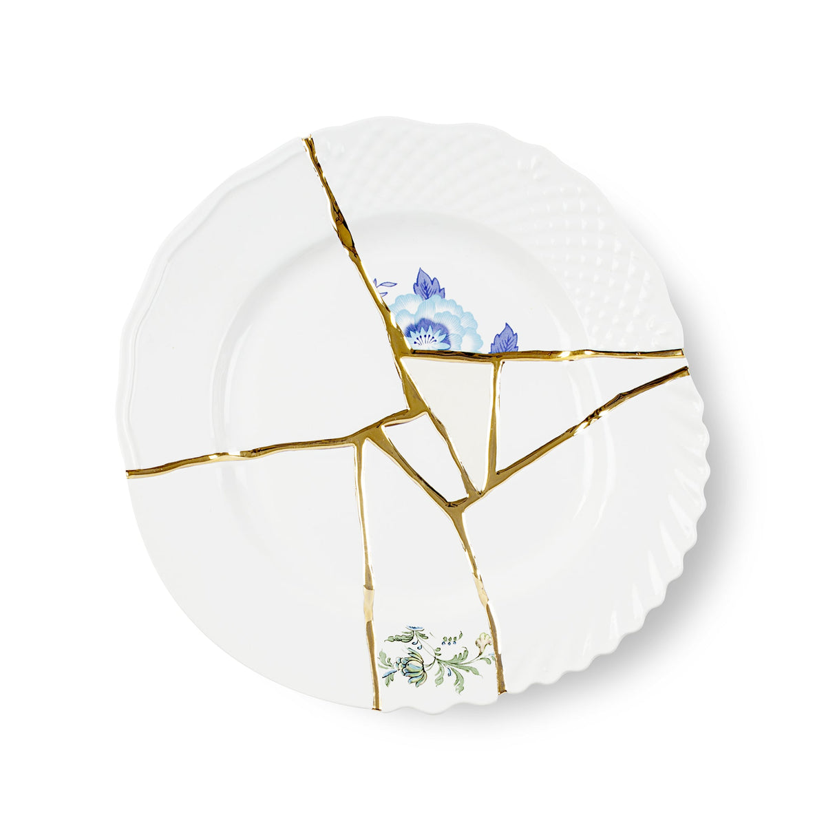 Assiette plate Kintsugi n°3 de Marcantonio - Seletti-vue 1-The Woods Gallery