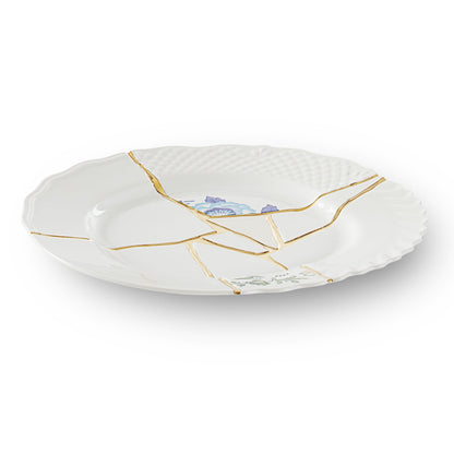 Assiette plate Kintsugi n°3 de Marcantonio - Seletti-vue 3-The Woods Gallery