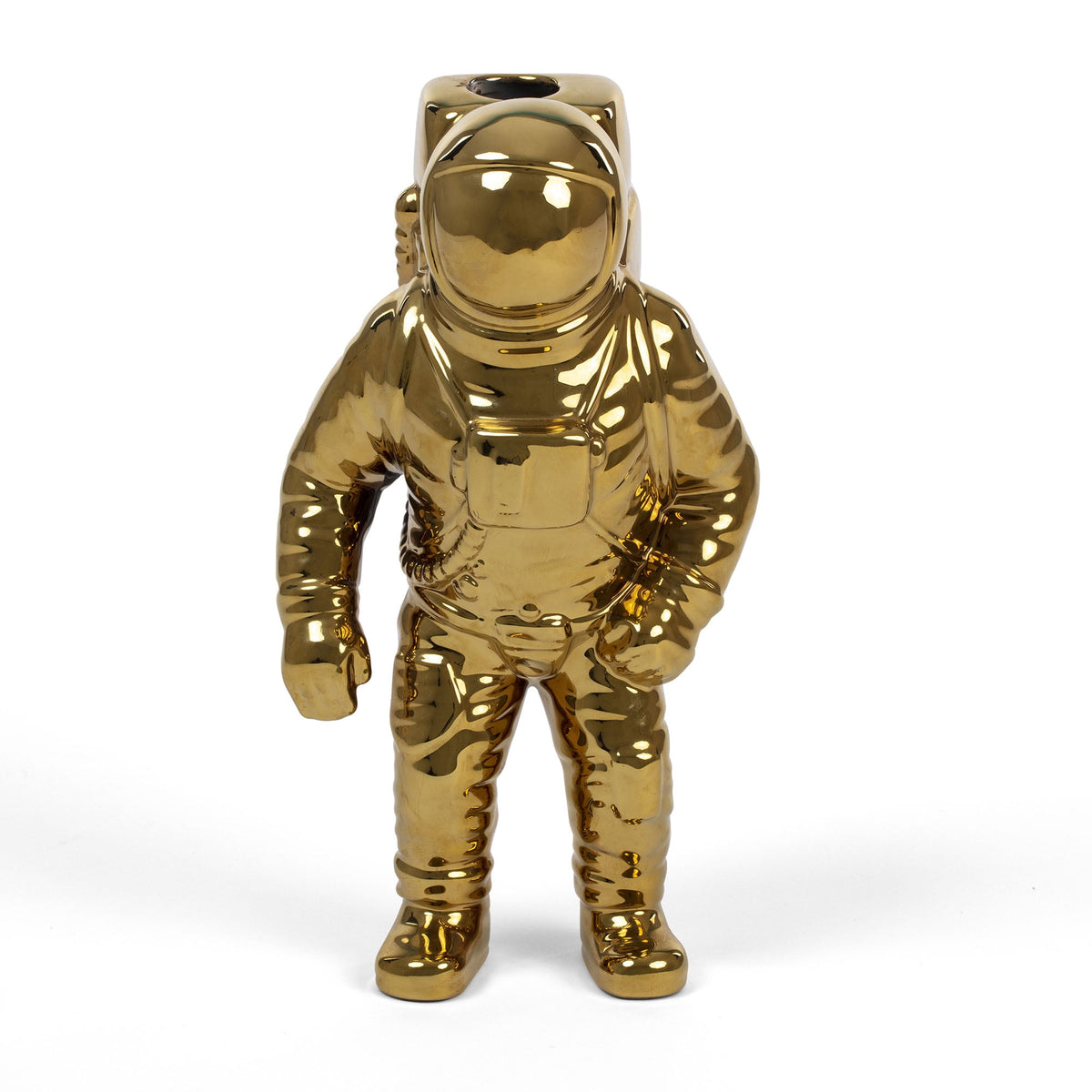 Vase Cosmic Diner Starman Gold de Diesel Living - Seletti-vue 6-The Woods Gallery