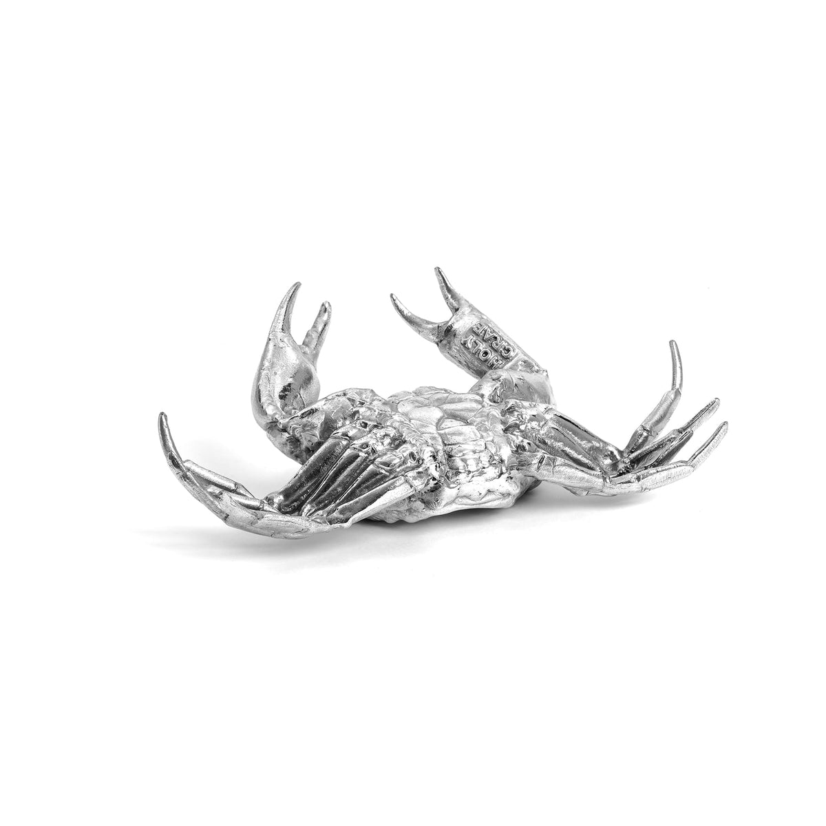 Sculpture Wunderkammer Holy Crab de Diesel Living - Seletti-crabe vu de face, pinces ouvertes-Seletti