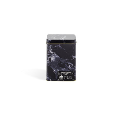Boîte Alumarble Small de Diesel Living - Seletti-boîte métallique imprimée marbre noir, couvercle en place-Seletti