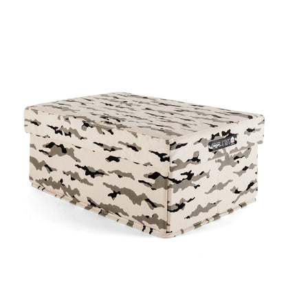 Boîte pliable Soft Box de Diesel Living - Seletti-boîte en nylon imprimé camouflage, couvercle fermé-Seletti