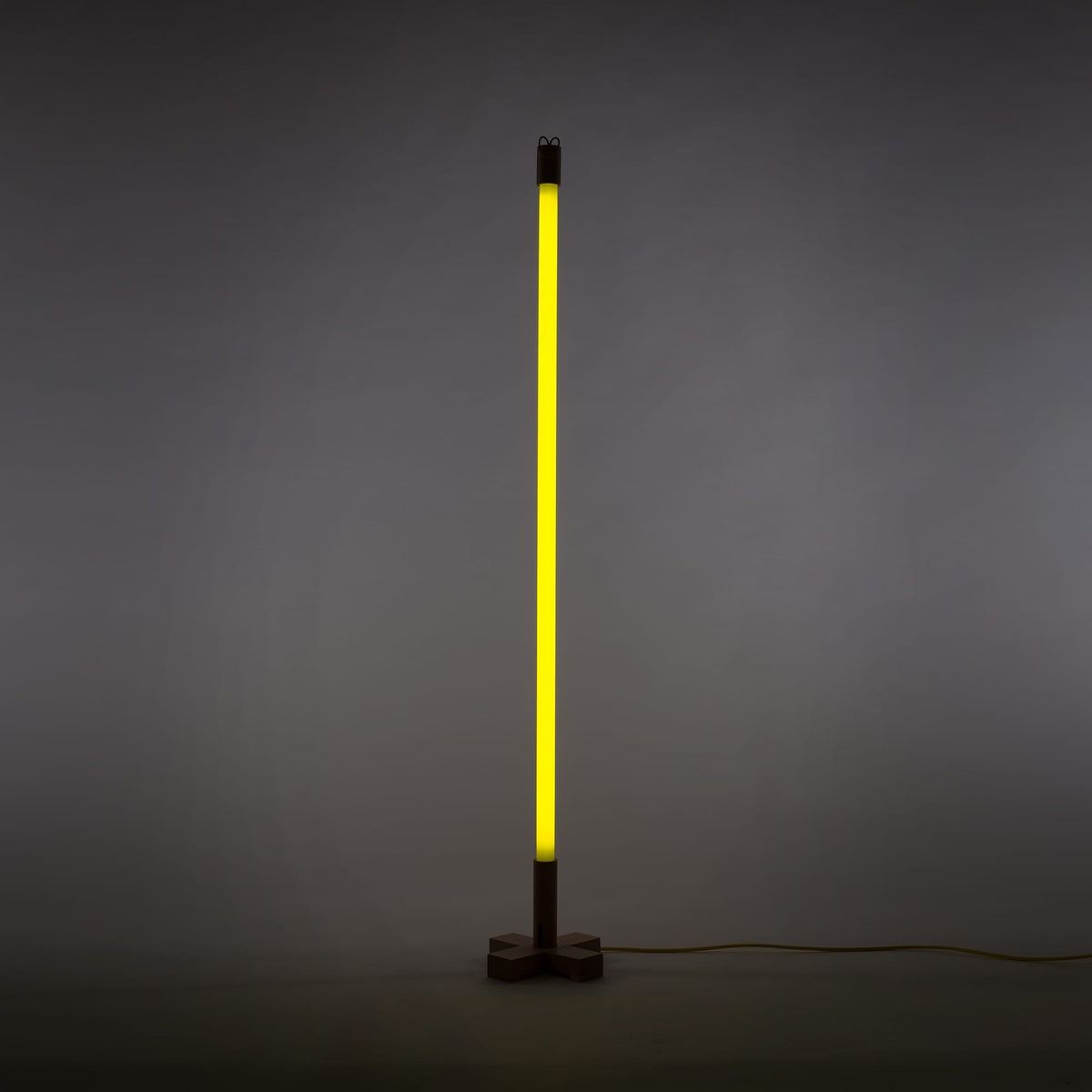 Lampe néon Linea LED de Selab + Alessandro Zambelli - Seletti-Jaune-The Woods Gallery