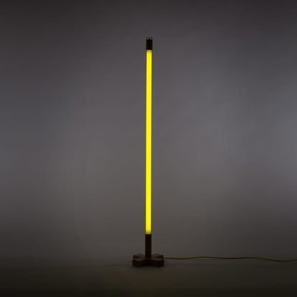 Lampe néon Linea LED de Selab + Alessandro Zambelli - Seletti-Jaune-The Woods Gallery