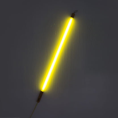 Lampe néon Linea LED de Selab + Alessandro Zambelli - Seletti-Jaune-The Woods Gallery
