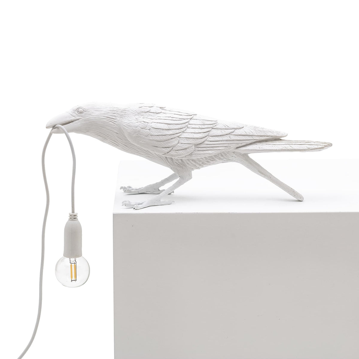 Lampe Bird Lamp Playing blanche intérieur de Marcantonio - Seletti-vue 1-The Woods Gallery