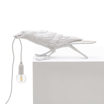 Lampe Bird Lamp Playing blanche intérieur de Marcantonio - Seletti-vue 1-The Woods Gallery