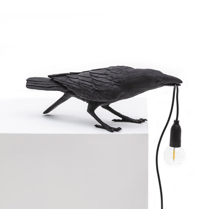 Lampe Bird Lamp Playing noire intérieur de Marcantonio - Seletti-vue 5-The Woods Gallery