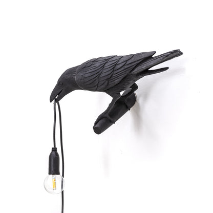 Lampe Bird Lamp Looking Left de Marcantonio - Seletti-Noir-The Woods Gallery