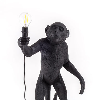 Lampe Monkey Lamp Standing de Marcantonio - Seletti-Noir-The Woods Gallery