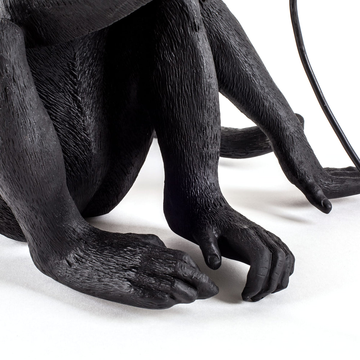 Lampe Monkey Lamp Sitting de Marcantonio - Seletti-Noir-The Woods Gallery