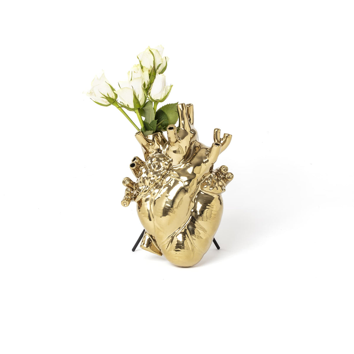 Vase coeur Love In Bloom Gold de Marcantonio - Seletti-vue 8-The Woods Gallery
