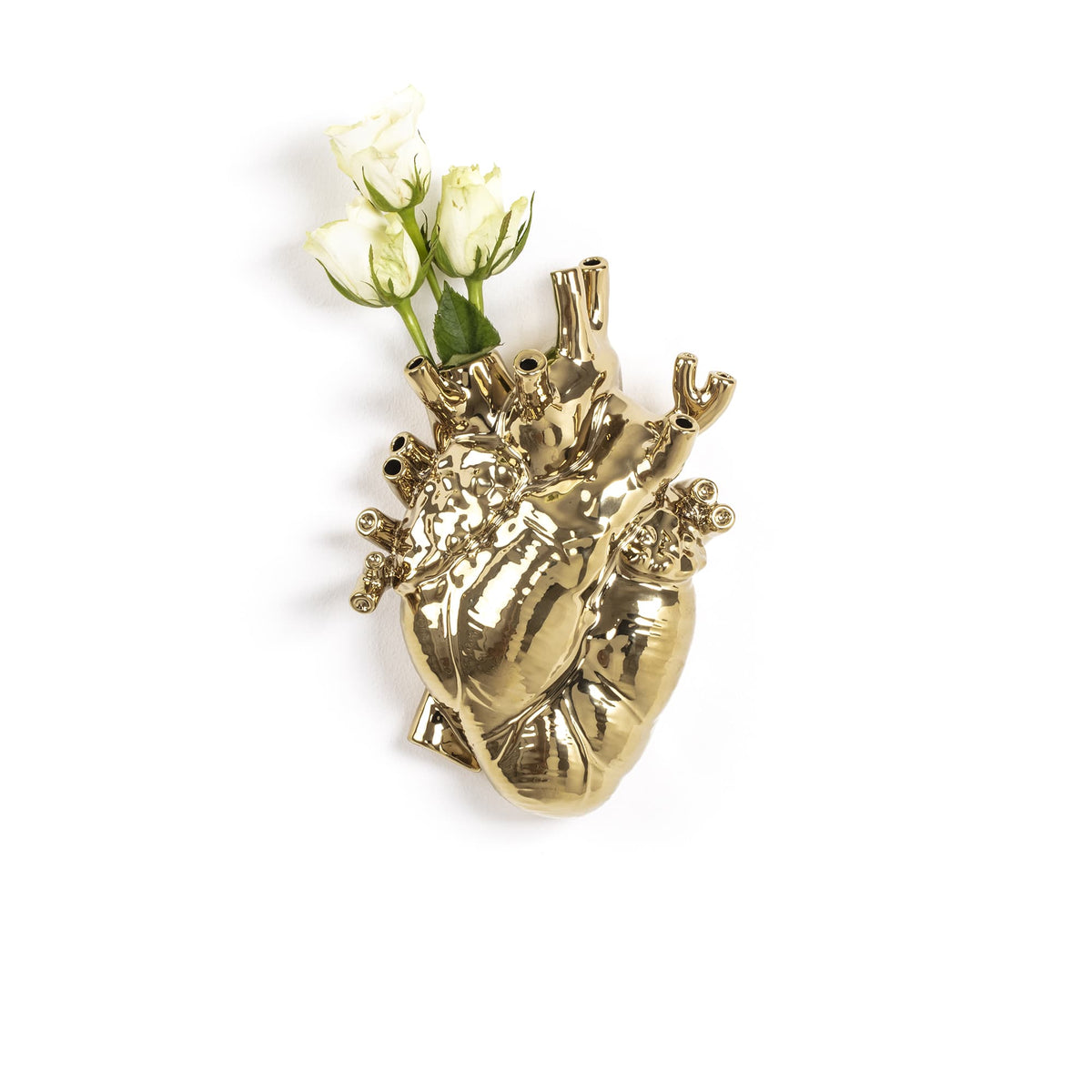 Vase coeur Love In Bloom Gold de Marcantonio - Seletti-vue 6-The Woods Gallery