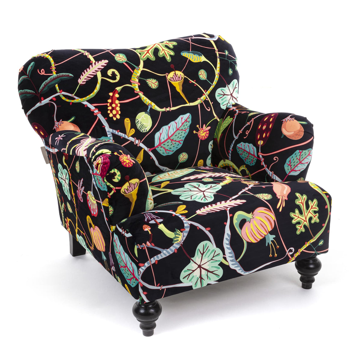 Fauteuil Botanical Diva noir de Marcantonio - Seletti-vue 2-The Woods Gallery
