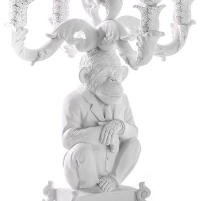 Bougeoir Burlesque chimpanzé blanc de Selab - Seletti-vue 3-The Woods Gallery