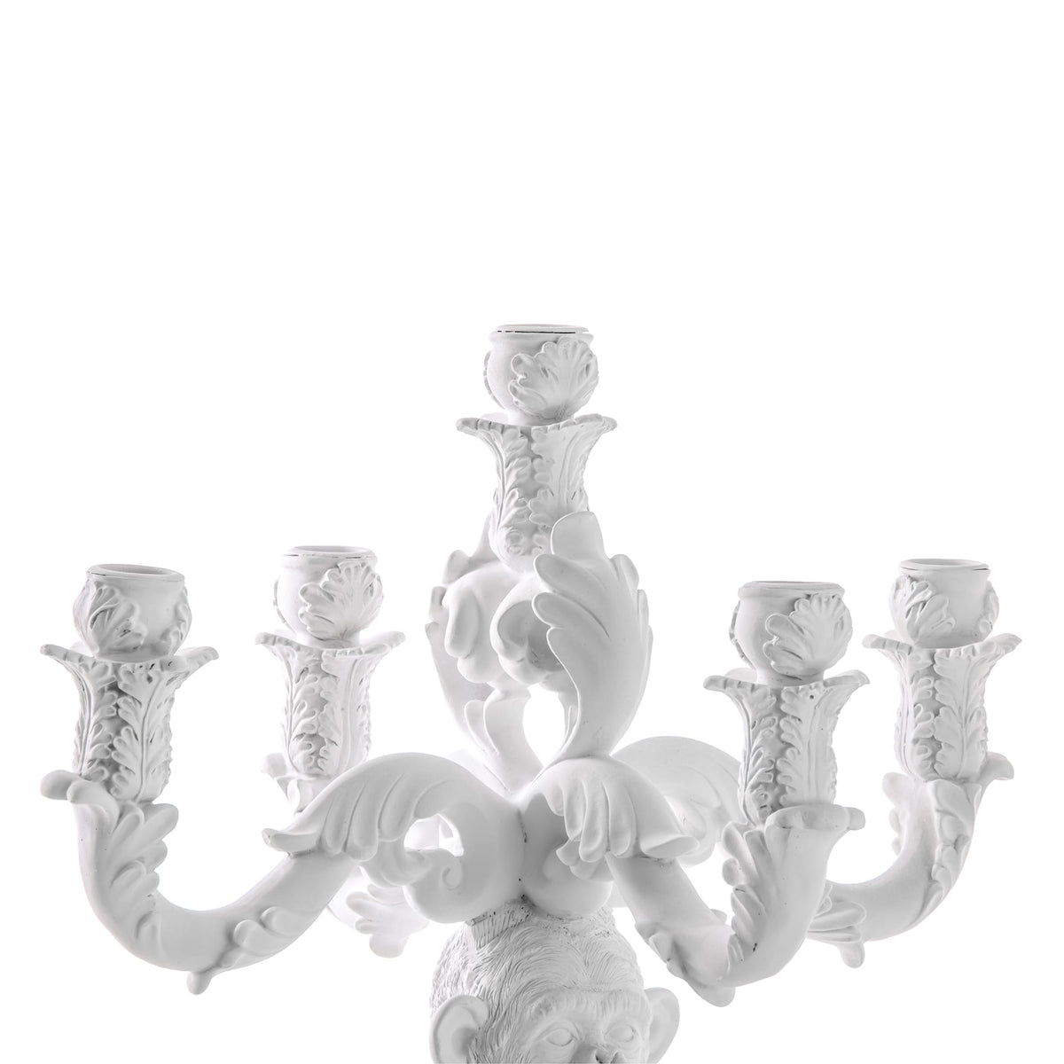 Bougeoir Burlesque chimpanzé blanc de Selab - Seletti-vue 4-The Woods Gallery