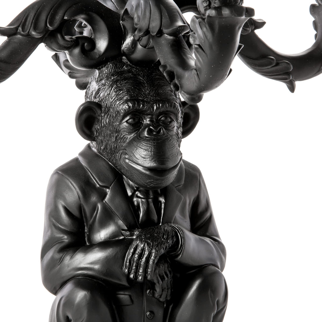Bougeoir Burlesque chimpanzé noir de Selab - Seletti-vue 2-The Woods Gallery